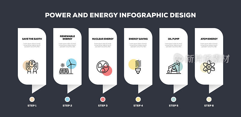 Power and Energy Related Infographic Design